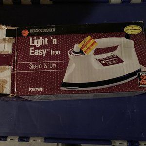 vintage black& decker steam and dry iron # F362